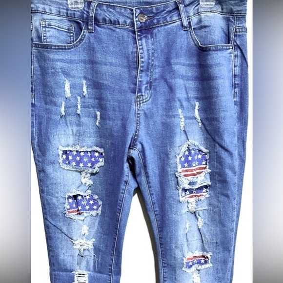 Wear Jeans Patriotic Distressed - Picture 6 of 6